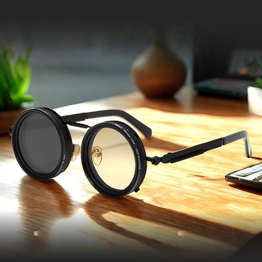 9-Level Adjustable Manual Dimming ND Sunglasses