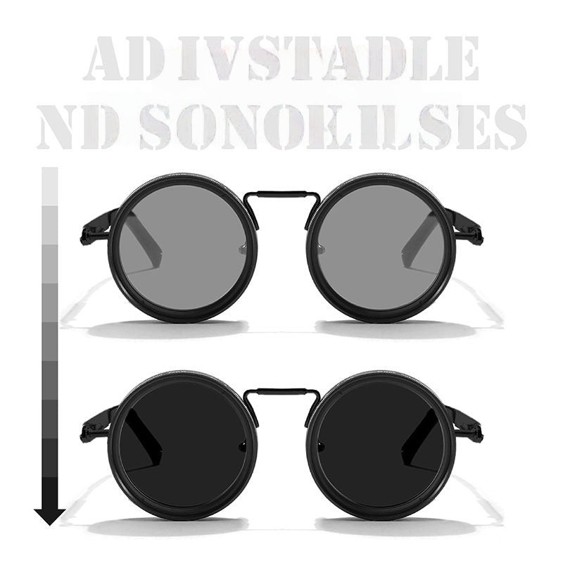 9-Level Adjustable Manual Dimming ND Sunglasses – HD Polarized Lenses for Fishing, Driving & Outdoor | Custom Myopia Lenses Available