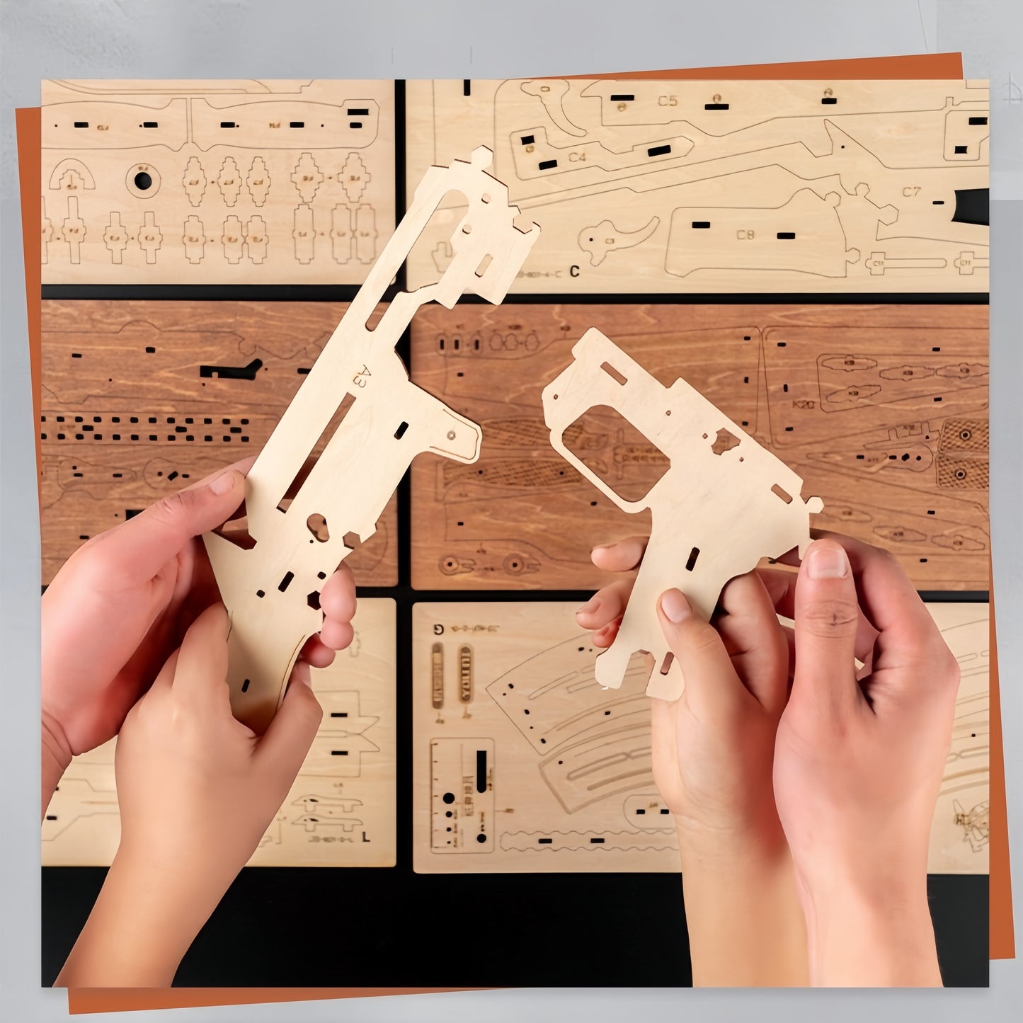 AK47 Wooden Assault Model Kit