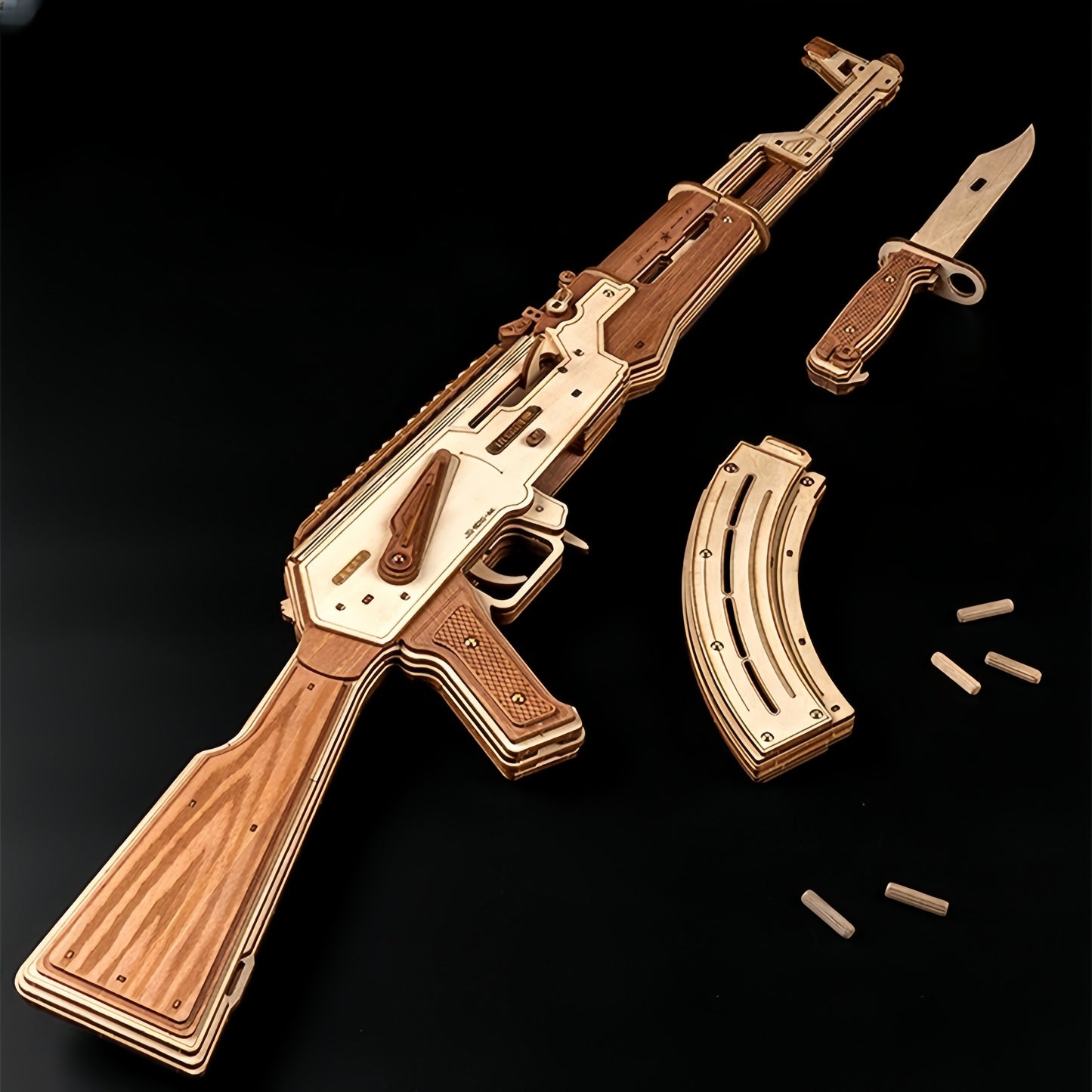 AK47 Wooden Assault Model Kit