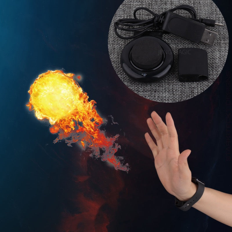 Cool Fire Ball Launcher Magic Trick - Spider-Man Style Fire Shooting Prop for Magicians