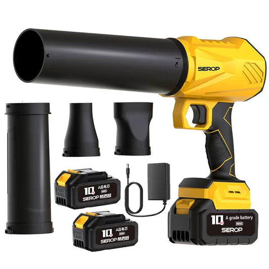 Cordless Turbine Leaf Blower - 21V 1200G High-Thrust Blower for Yard/Garage Cleaning