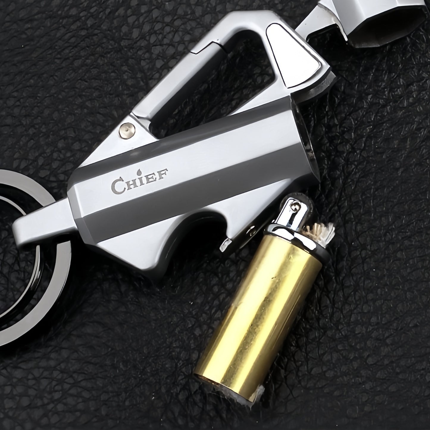 Multi Keychain with Lighter &Bottle Opener