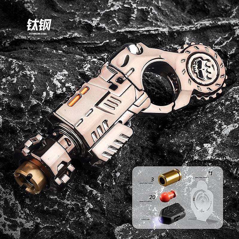 Fingertip Blaster Toy – Soft Bullet Launcher &Spinner