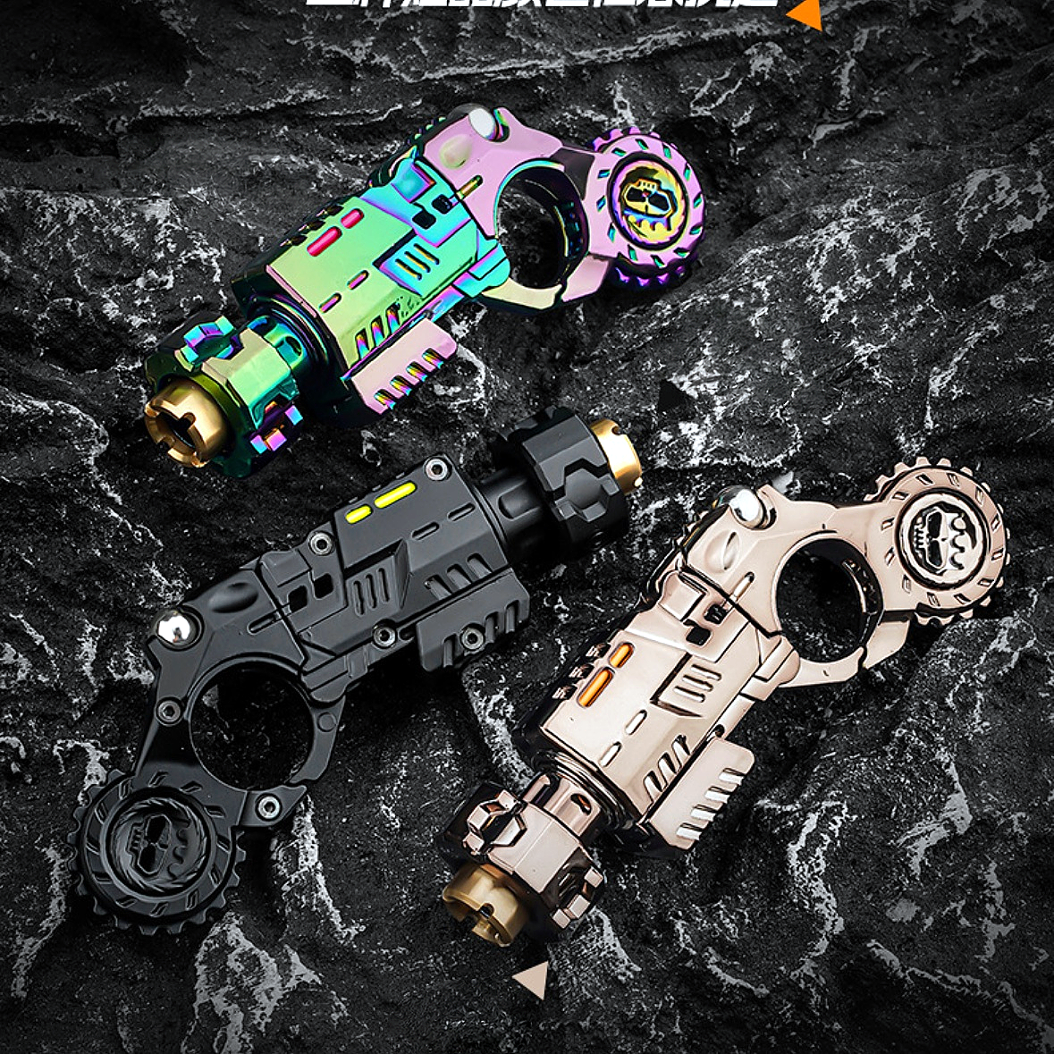 Fingertip Blaster Toy – Soft Bullet Launcher &Spinner