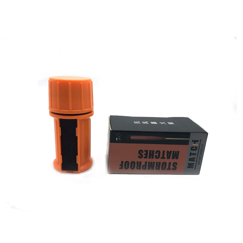 Waterproof & Windproof Survival Matches – 20 Sticks with Waterproof Case | Emergency Fire Starter for Camping, Hiking &amp; Survival Kits