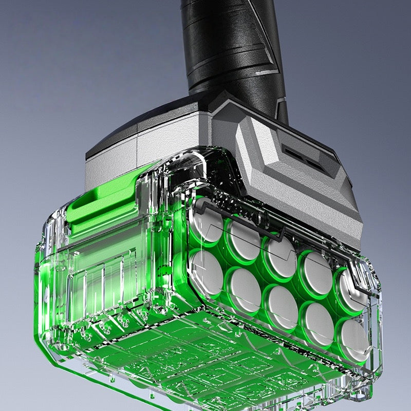 Cordless Turbine Leaf Blower - 21V 1200G High-Thrust Blower for Yard/Garage Cleaning