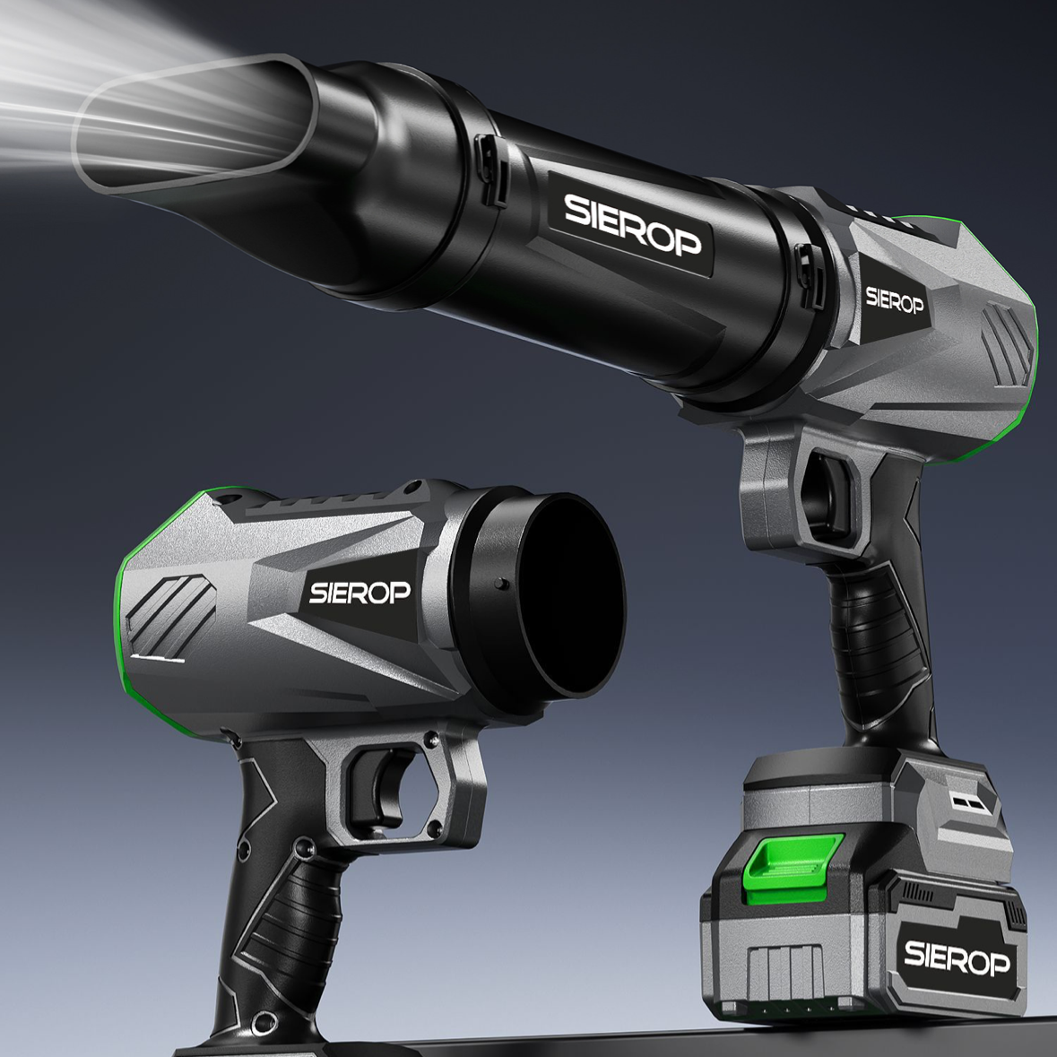 Cordless Turbine Leaf Blower - 21V 1200G High-Thrust Blower for Yard/Garage Cleaning