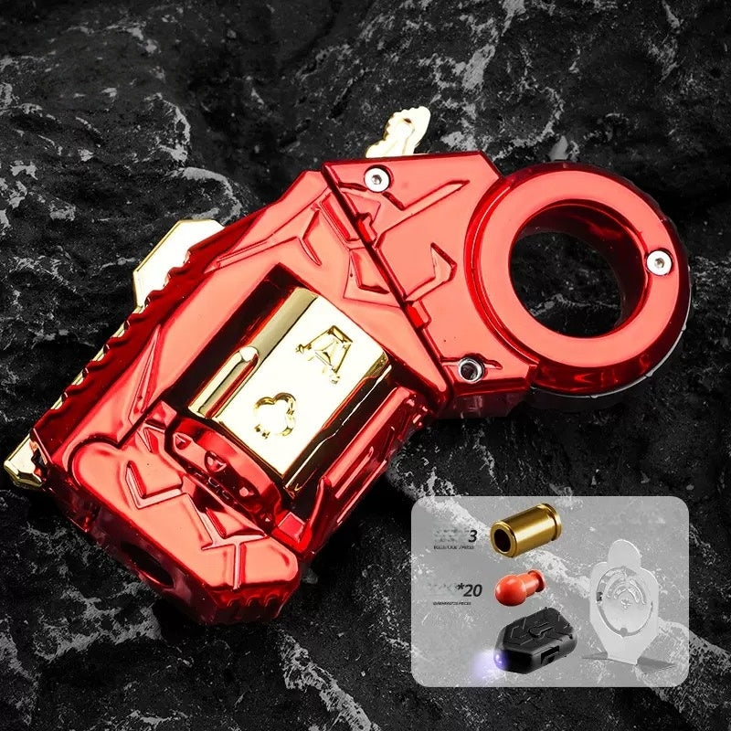 Mini Ring Decompression Launcher Alloy Shell Ejecting Model Fidget Toy