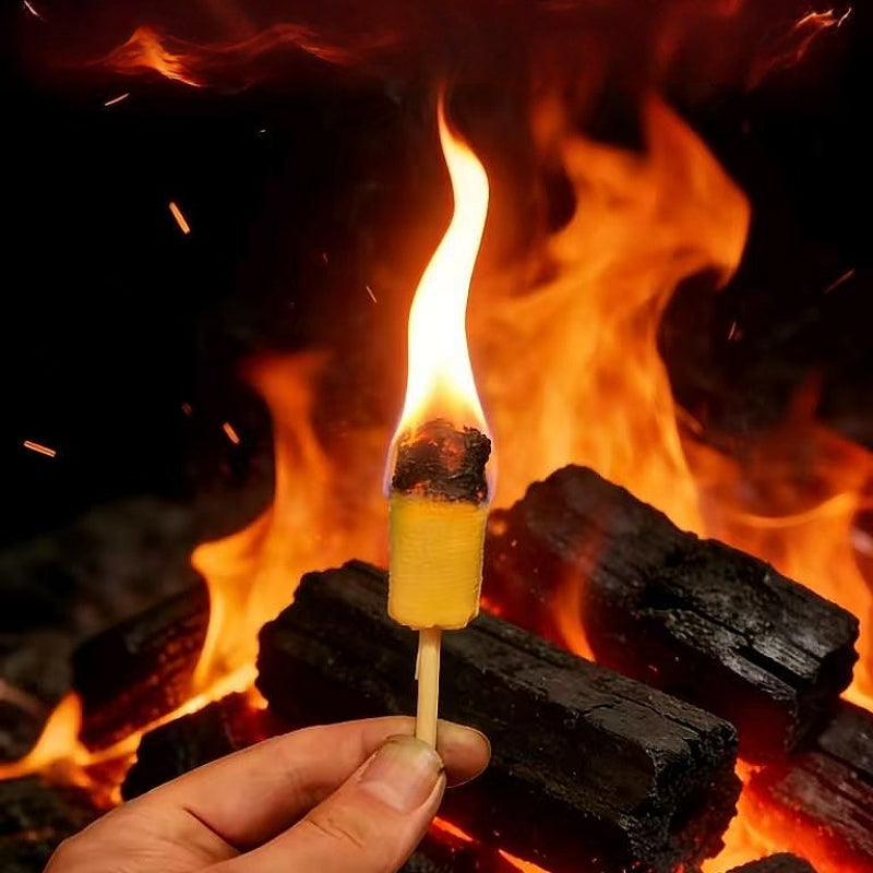 Flame Lighter Stick - Outdoor Fire Starter for Camping & Grilling、Survival